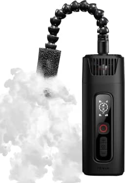 ULANZI Máquina de neblina portátil FM01 FILMOG Ace, alimentada por bateria, portátil, máquina de fumaça com controle remoto, preta