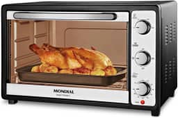 Forno Elétrico 52L Grand Family II, Mondial, Preto/Inox, 1800W, 127V - FRN-52-B