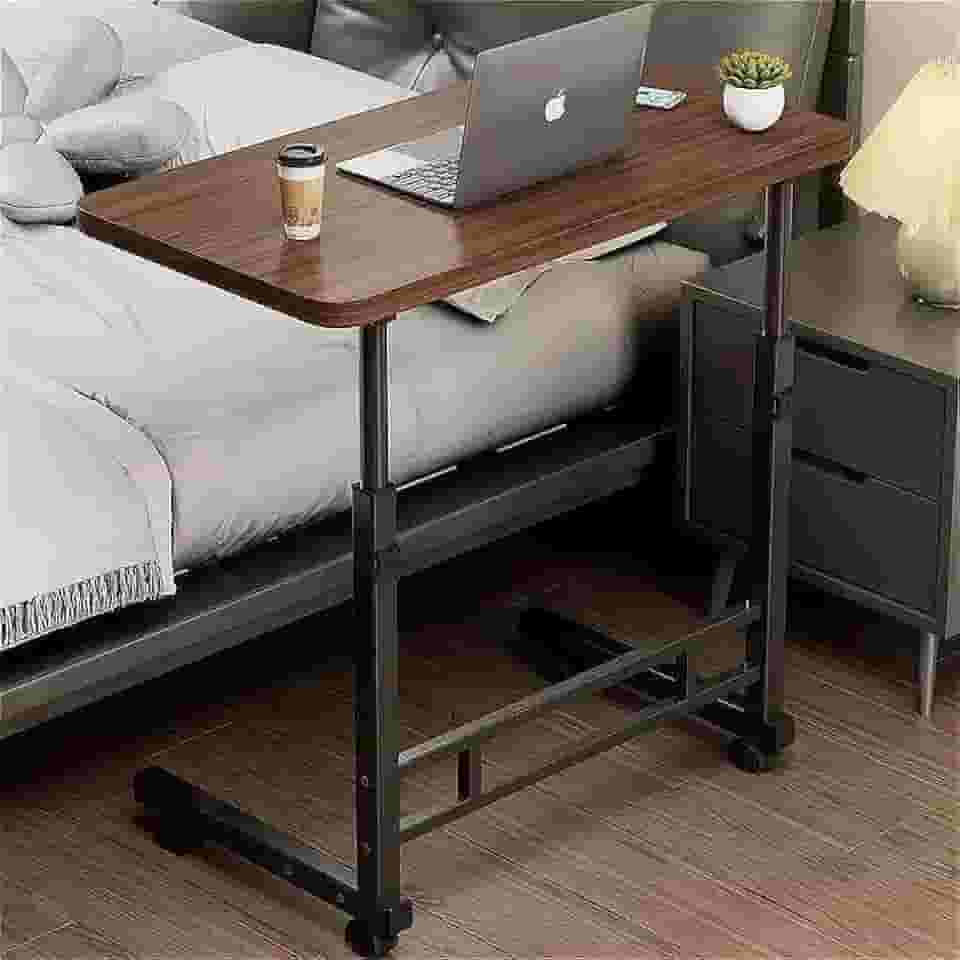 Mesa Notebook Ajustavel Home Office Multifuncional Computador Escrivaninha(Marrom com preto)