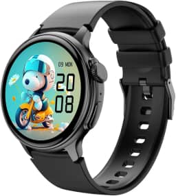 Iwo smartwatch relogio inteligente S8 com tela Amoled 45mm com 2 pulseiras (Black titanium)