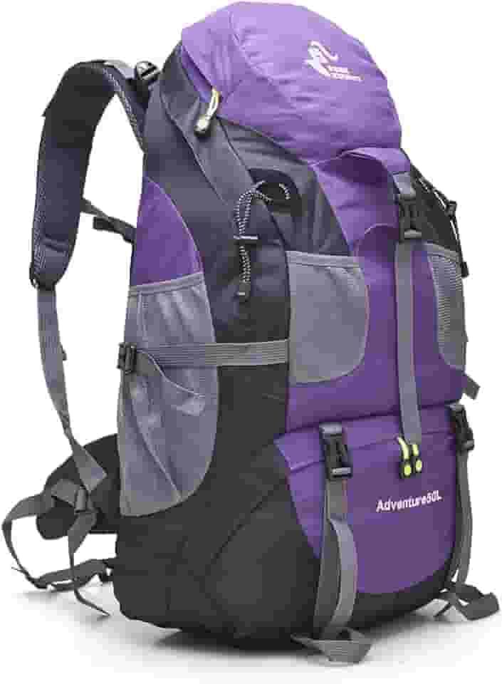 Mochila Camping Cargueira 50 Litros Grande Reforçada Impermeável Caminhadas Trilhas Viagens