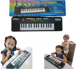 Teclado Musical Infantil 32 Teclas com Microfone e Karaokê Diversão e Aprendizado para Crianças I Arcanjo Utilidades I