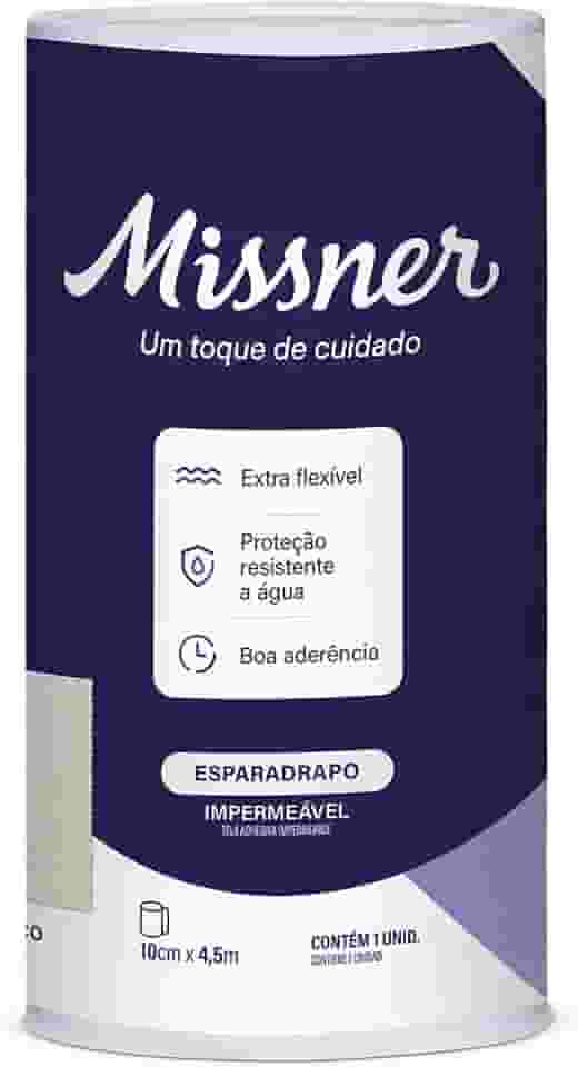 Missner Esparadrapo Impermeável Branco 10Cm X 4 5M