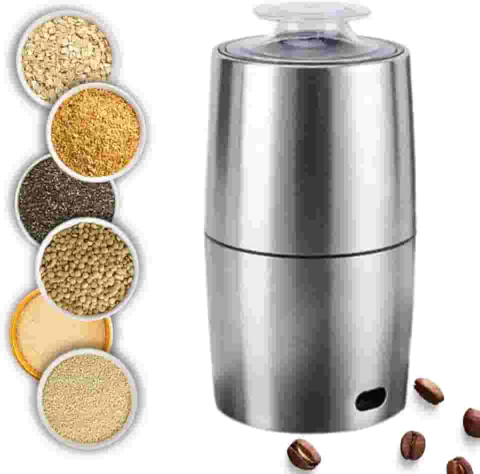 Moedor triturador de Café Sementes Cereais Grãos Moagem padrão Elétrico 200w 110V Portátil Fácil de Limpar Temperos Amendoim Pó Aço Inoxidável