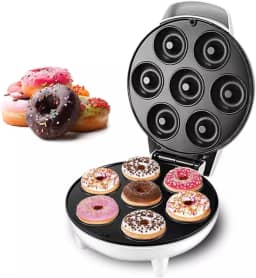 Máquina Forma De Fazer Donuts 1200w Rosquinha Elétrica Donuts Branco
