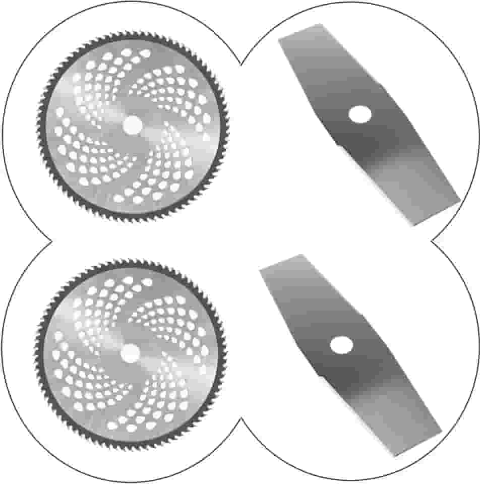 Kit Lâminas e Discos de Corte Para Roçadeira Stihl Universal 4 em 1