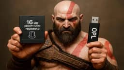 Kit PlayStation 2 com Memory Card, OPL e PenDrive 64GB