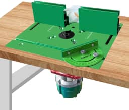 Placa de inserção de mesa de alumínio durável, fresadora de precisão, modelos de roteador para bancadas de trabalho, marcenaria, gravação, ferramentas DIY