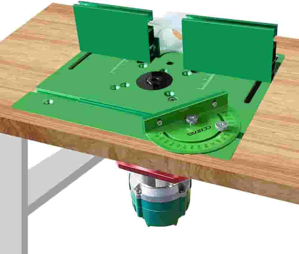 Placa de inserção de mesa de alumínio durável, fresadora de precisão, modelos de roteador para bancadas de trabalho, marcenaria, gravação, ferramentas DIY