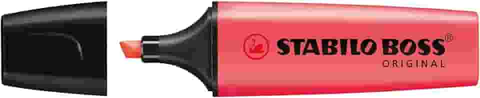 Marca Texto – STABILO BOSS ORIGINAL – Pacote com 1 unidade – Avermelhado