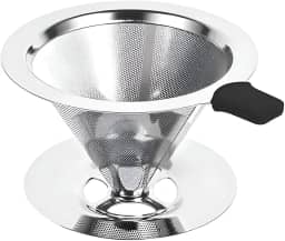 Coador Filtro De Café Inox 103 Peneira Sem Uso De Papel Aço Reutilizável Dúravel Premium