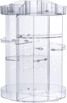 Paramount Plásticos Organizador Para Maquiagem, Redonda, 22,5x33 cm, Giratória