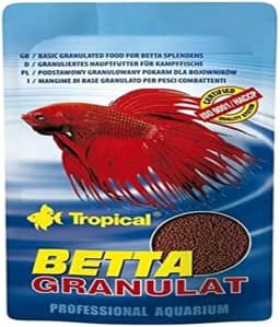 ZKMAGIC Ração Betta Granulat Sachê 5G Tropical Tropical Para Peixes