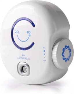 Airthereal Mini purificador de ar gerador de ozônio B50 - remove odores e esteriliza o ar em pequenos espaços de até 320 metros quadrados - Conecte o mini ionizador de ar, saída de ozônio ajustável de