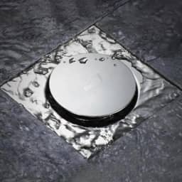 Ralo Inteligente Click 10x10 Cm em Inox com Acabamento Pop Up e Borracha Veda Cheiro + Anti Odor e Insetos para Banheiro – Design Moderno e Prático - Linha Premium