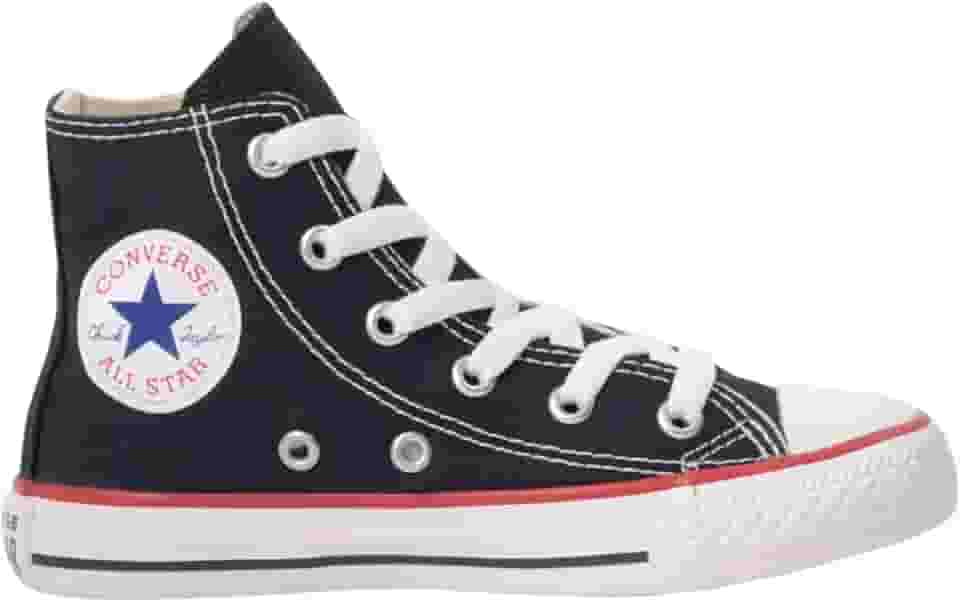 Tênis Converse All Star Chuck Taylor Infantil Cano Alto Preto e Vermelho