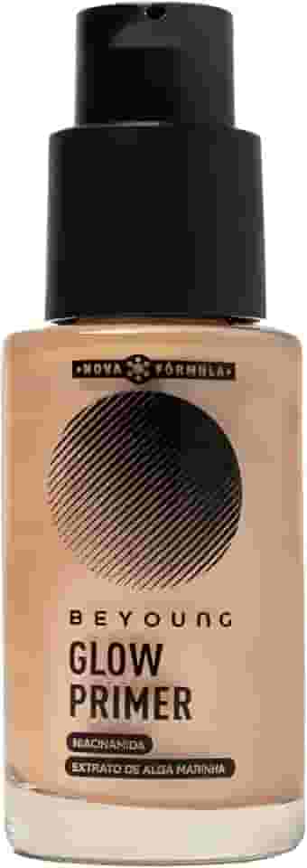 Beyoung Glow Primer Champagne 30ml – Fixa a Maquiagem, Controle de Oleosidade e Efeito Lifting com Niacinamida e Alga Marinha