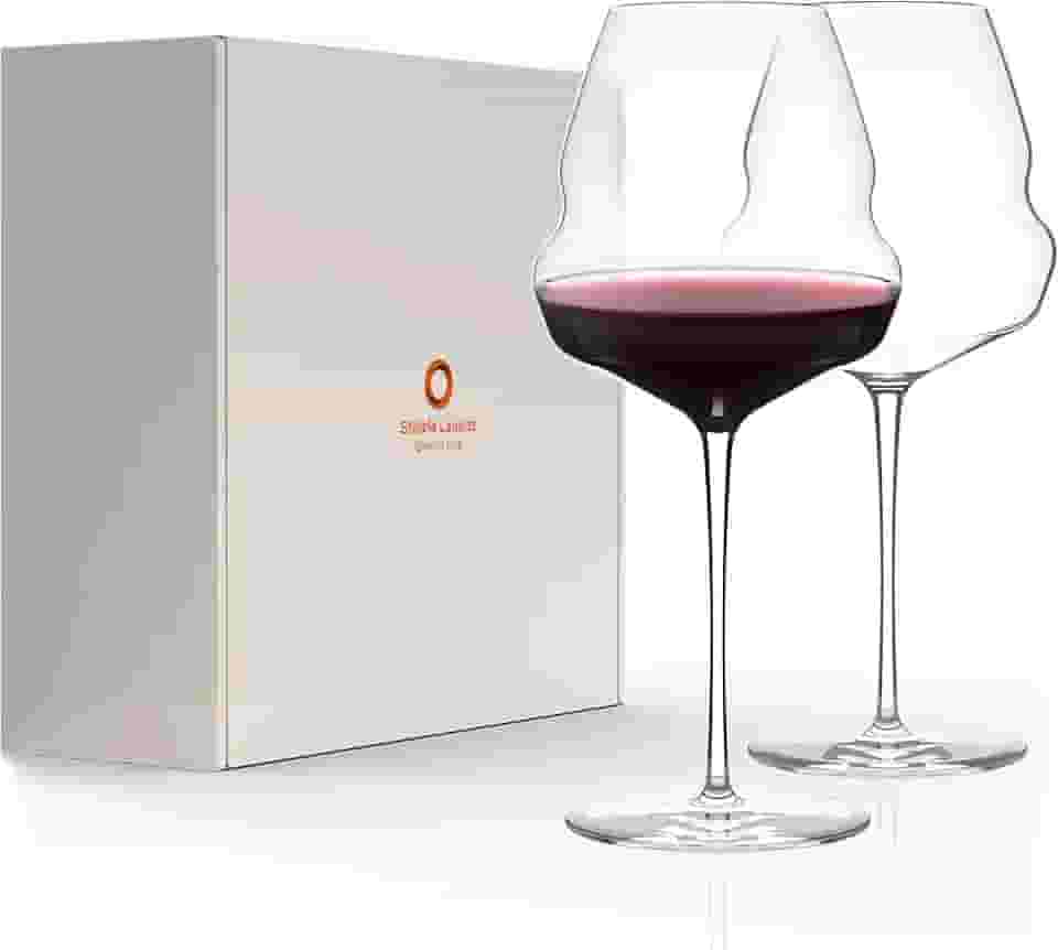 Stölzle Lausitz Taças de Vinho Tinto Cocoon Set de 6, 710ml – Taças Elegantes para Pinot Noir e Outros Vinhos Tintos – Design Cocoon para Liberação Ótima de Aromas – Apto para Lava-Louças