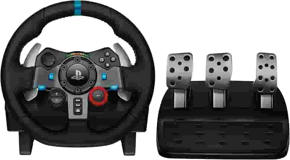 Volante e Pedais Logitech G29 Driving Force com Force Feedback para PS5, PS4, PS3 e PC