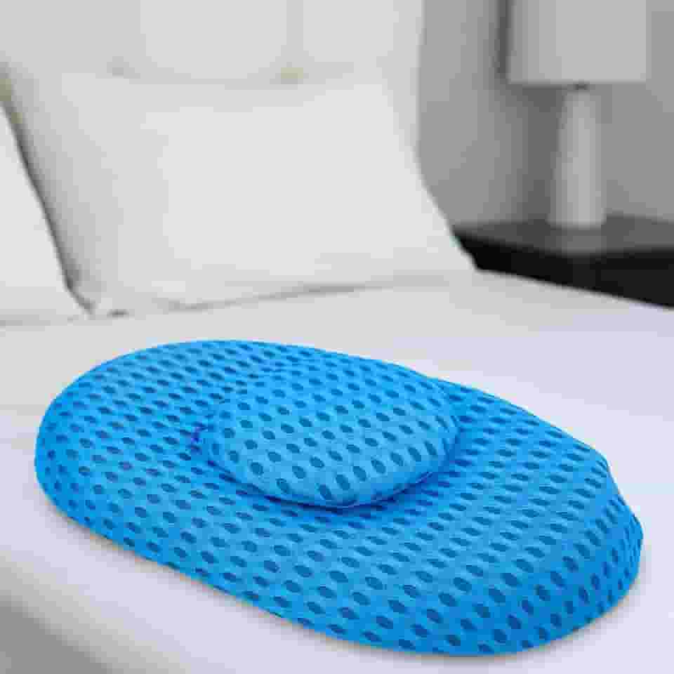 Travesseiro Ortopédico de Apoio Lombar – Almofada Curva para Suporte e Alívio das Costas