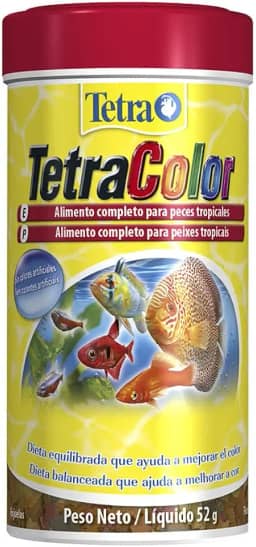 Tetra Color Flakes 52g Tetra Para Todos Os Tipos de Peixe Todas As Fases,