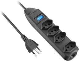 Filtro de Linha 4 Tomadas Elgin 2P+T 10A Preto Bivolt