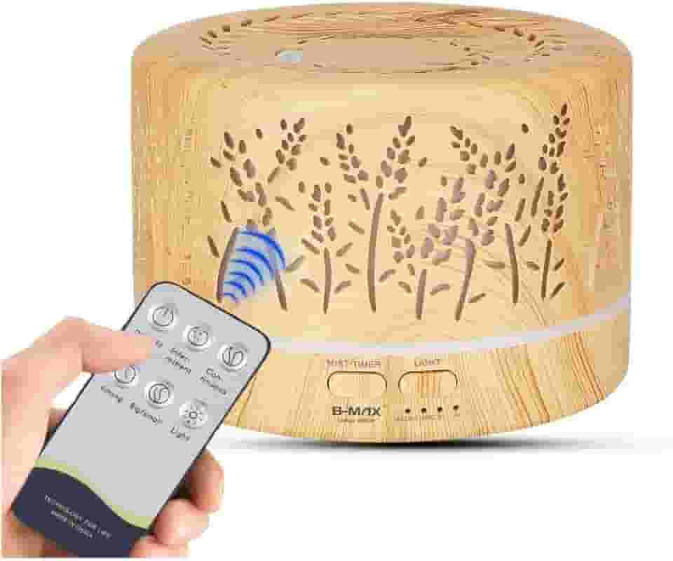 Difusor Aromatizador Ambiente Para Oleo Essencial 700ml - Flores Bmax 9 ( Marrom Claro )