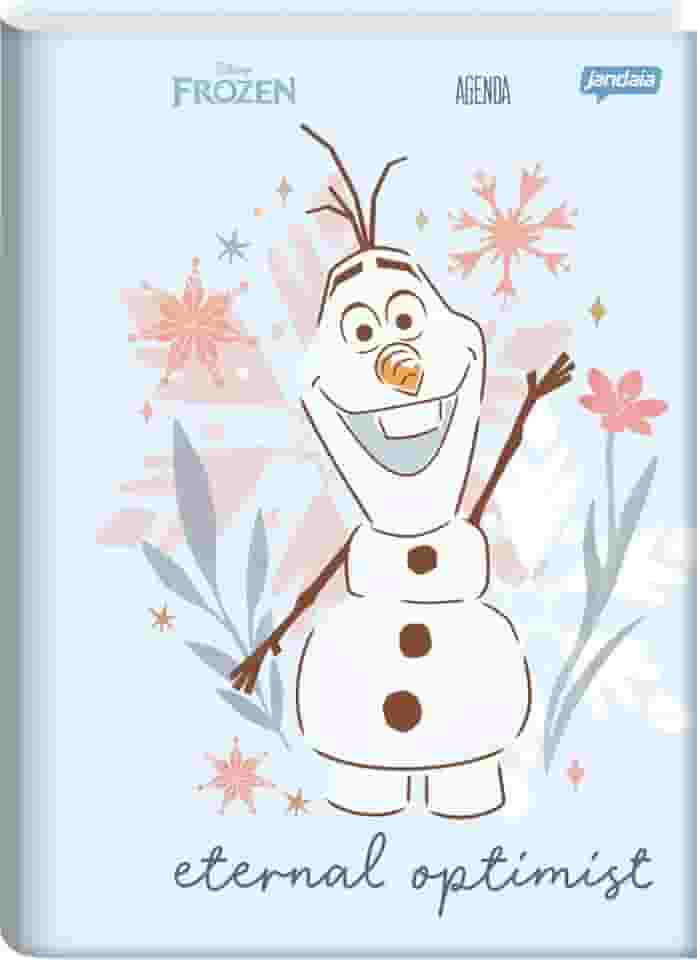 Agenda Permanente 134X200Mm 192Pgs Frozen Olaf Jandaia
