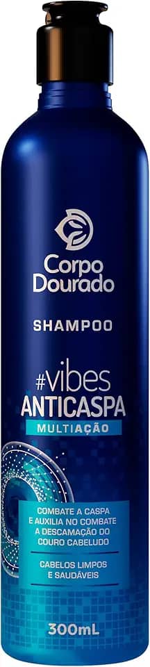 Corpo Dourado Shampoo Vibes Anticaspa | Controle eficaz da caspa e coceira | 300 ml