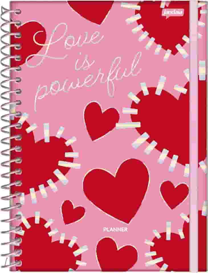 Jandaia - Agenda Planner Permanente Capa Dura 160Pgs Be Bold Love