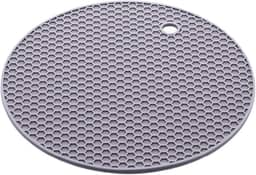 LYOR - Descanso para Panela Redondo de Silicone Cinza 18cm