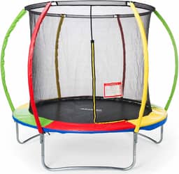 Replay Kids Cama Elástica Pula Pula Trampolim 1,83m, Com Rede e Lona (até 80 kg), Multicolorida