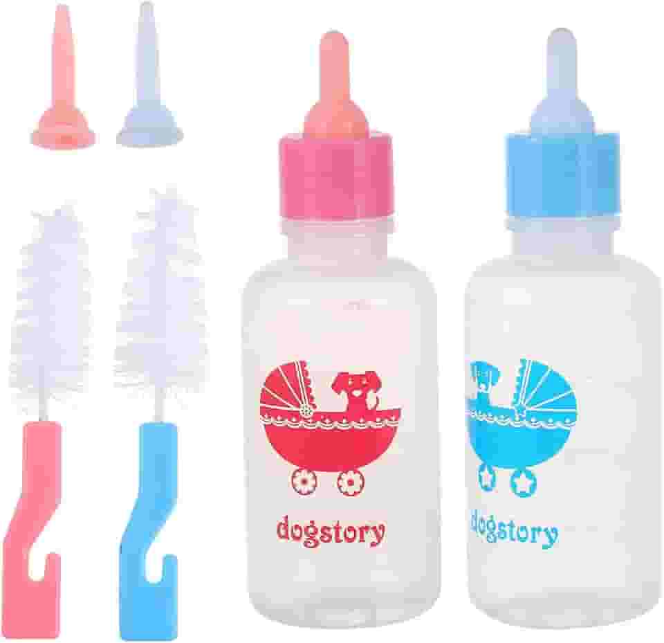 2 mamadeiras de amamentação para filhotes e gatos, alimentadores de leite para filhotes