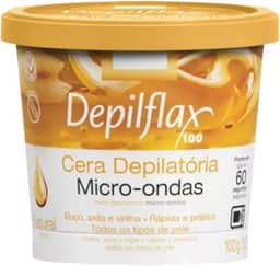 Depilflax – Cera Depilatória para Micro-ondas Natural 100g