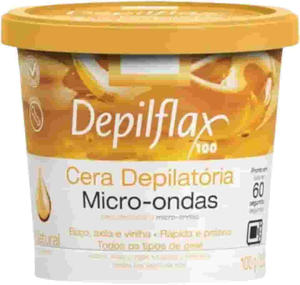 Depilflax – Cera Depilatória para Micro-ondas Natural 100g