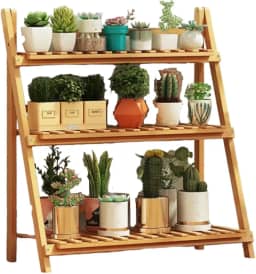 Estante Jardim Vertical Para Plantas - Suporte Para Vasos Em Madeira Com Prateleiras, Floreira Decorativa