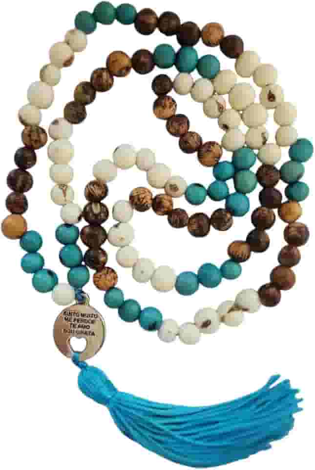 Japamala de 108 Contas de Semente de Açaí hoponopono