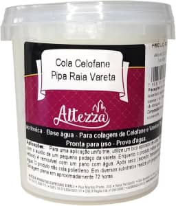 Cola Celofane Pipa Raia Vareta 450g Altezza - Base Água Para Colagem de Celofane e Varetas Plásticas - Resistente, Eficaz, À Prova D'água e Pronta Para Uso