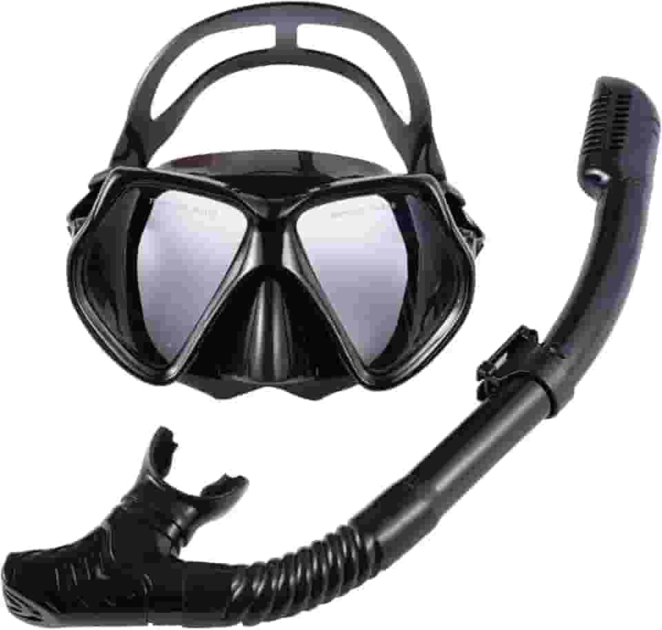 Mascara De Mergulho Snorkel Para Adultos Com Visão Ampla de 180°