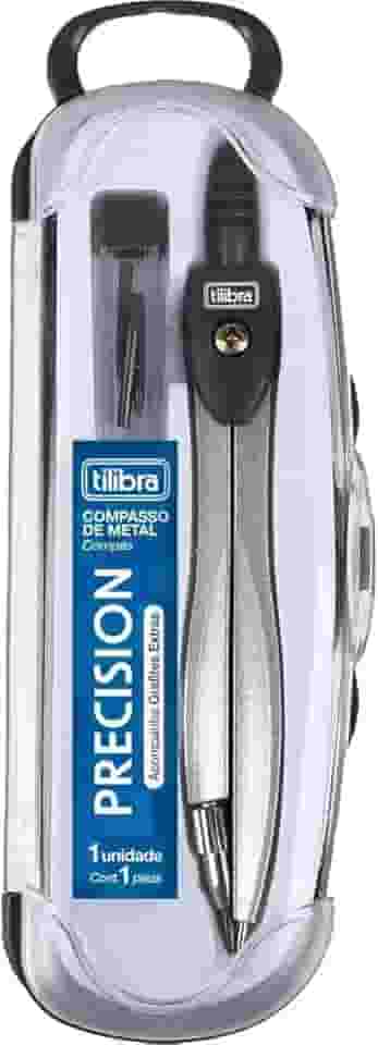Tilibra - Compasso Escolar sem Tira-Linha Precision com Estojo