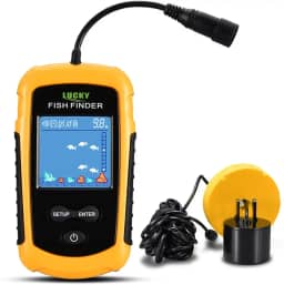 LCD colorido localizador de peixes portátil com fio 100 m de profundidade sonar eco sondas sonar fishfinder