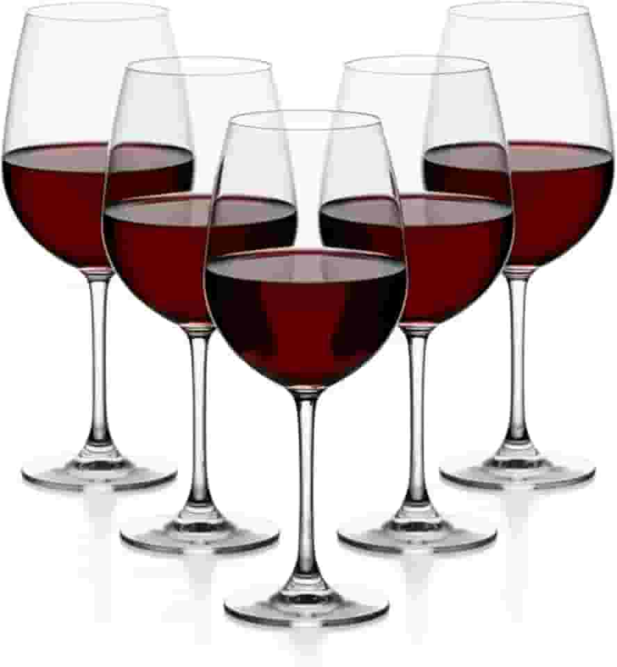 Jogo 6 Taças Vinho Cristal Titanium Gastro Premium 650ml - Tinto e Branco | Elegância e Degustação Superior