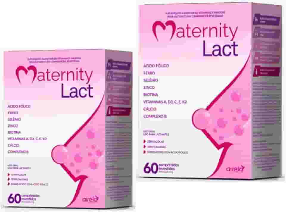 Maternity Lact 60cp Vitamina Gravidas Gestantes Lactantes Completa Kit 2