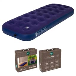 Colchão Inflável Solteiro com Inflador Embutido + Adesivo Reparador - Conforto, Praticidade e Durabilidade