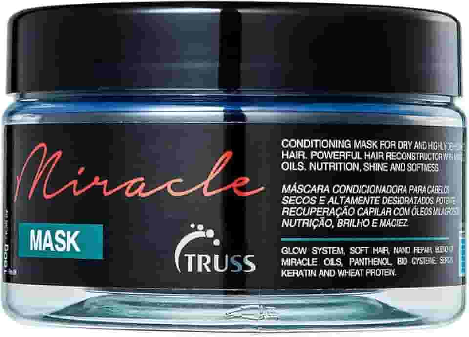 Truss Miracle Mask | Máscara Capilar com Blend de Óleos, Hidratação Profunda e Brilho 3D | 180g