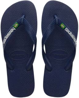 Chinelo Havaianas Brasil Logo Rosa Cristal
