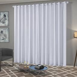 Cortina Blackout/Blecaute Quarto/Sala em Tecido 3,00m x 2,50m com Ilhós Cromado Solaris - Gelo