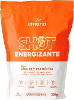 Emana Suplemento Alimentar em pó Shot Energizante Sabor Chás com Especiarias - 200g