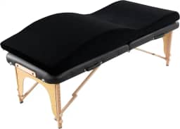 HOMBYS Colchão ergonômico de espuma curvilínea para massagem, colchão de mesa de massagem com capa de veludo removível, almofada antiderrapante para cama de cílios apenas para salão de beleza (cama