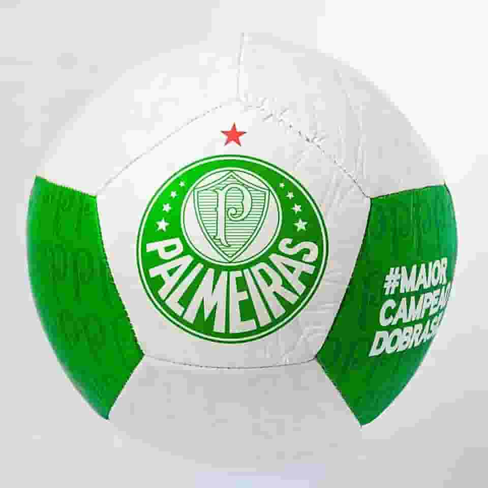 Bola Futebol Palmeiras Campo Society Sintético Grama Natural Training Reforçada Costurada Original Oficial